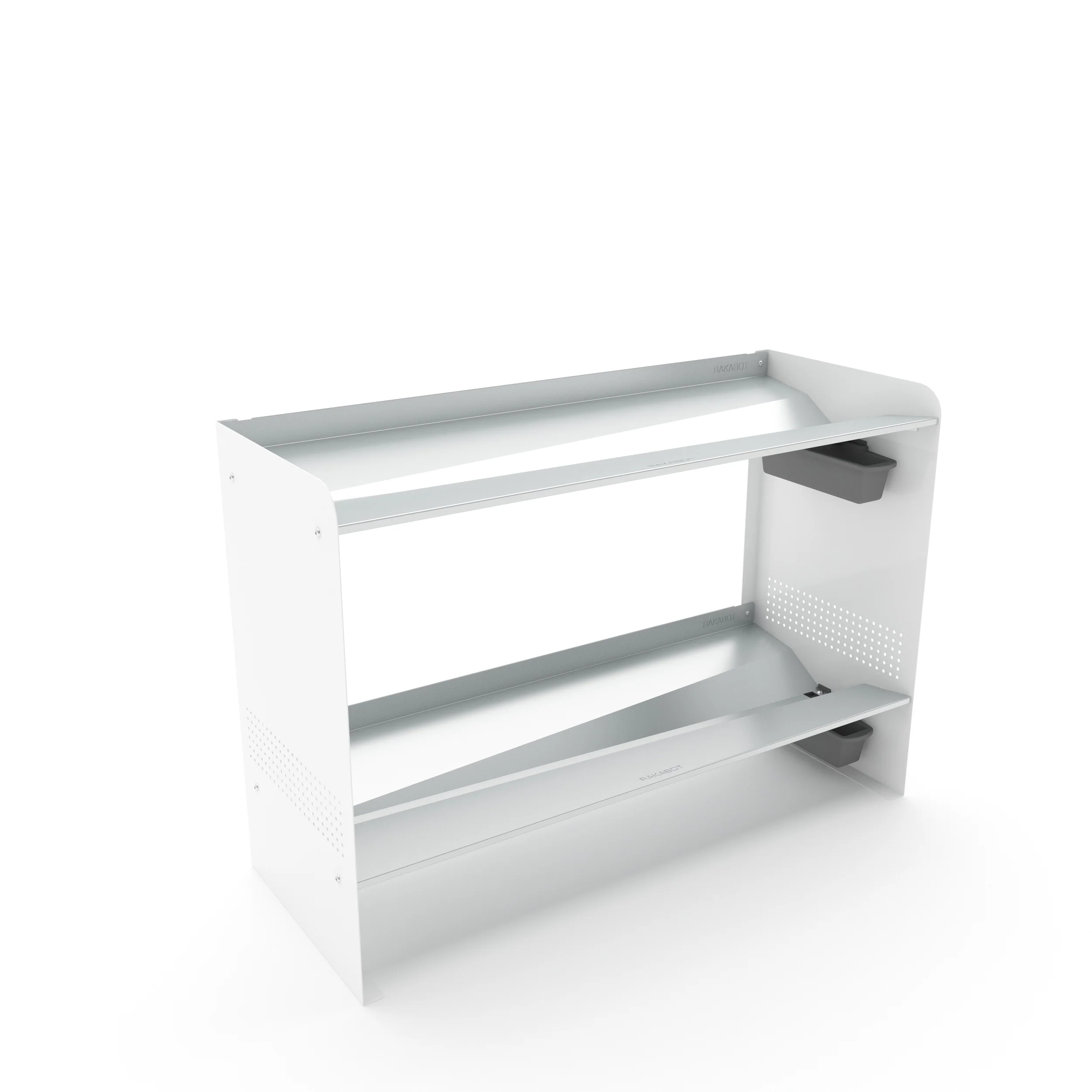 Chic Winter Metal Boot Rack 33" wide - Rustproof Channeling Water Into Containers - 2 tier / 7 pairs Rakabot Signature - Image 13