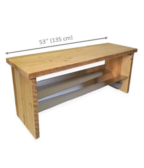 Sturdy and Strong Entrance Bench With Channeling Water Shelf Into Container - supports 400+ pounds Rakabot Noble - Image 17