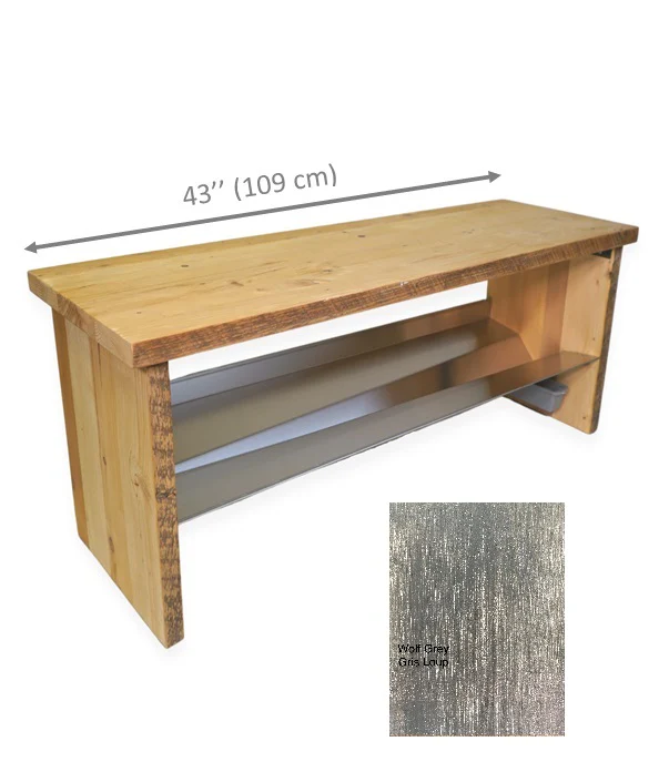 Sturdy and Strong Entrance Bench With Channeling Water Shelf Into Container - supports 400+ pounds Rakabot Noble - Image 24