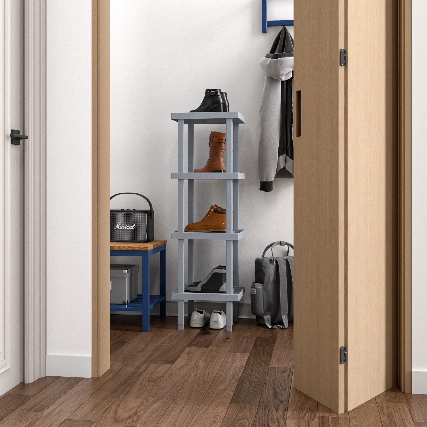 Locker Shelf Organizer Boots Storage Channeling Water - Rakabot Locker1 - Image 10