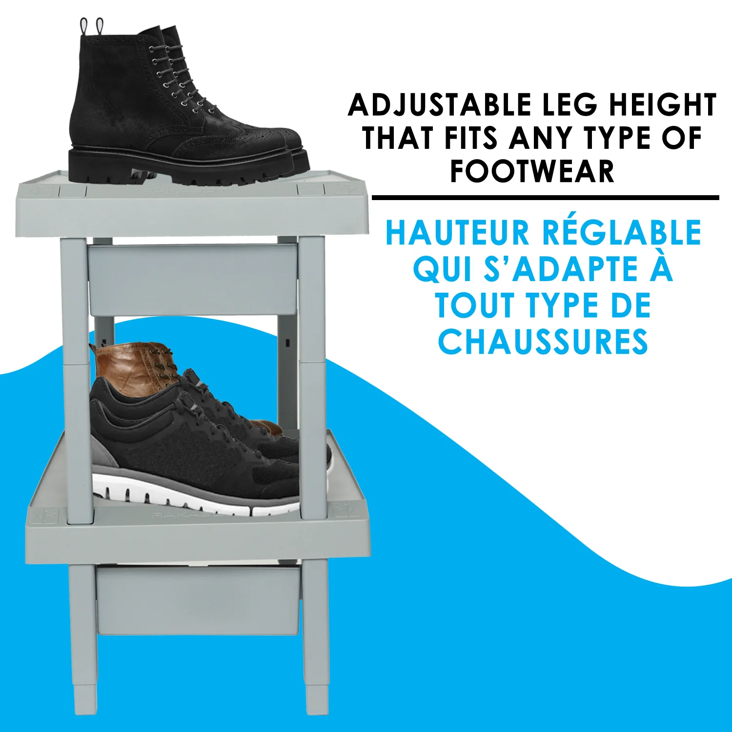 Best Winter Plastico Boot Rack Channeling Water Into Containers - Practical & Stackable - Rakabot - Image 8